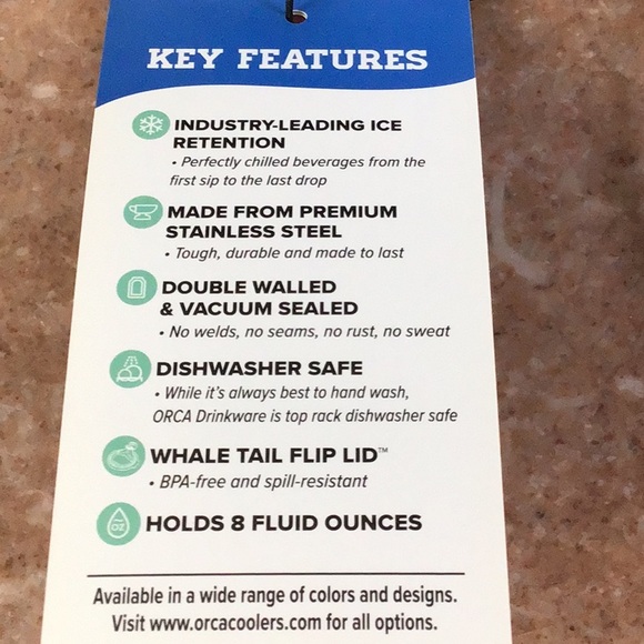 Orca Chasertini Stainless Steel Insulated Cup with clear lid ( pair) - Picture 5 of 9